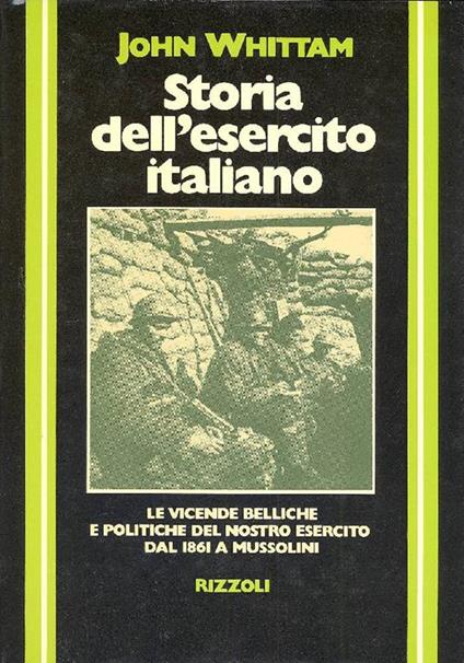 Storia dell'esercito italiano - John Whittam - copertina