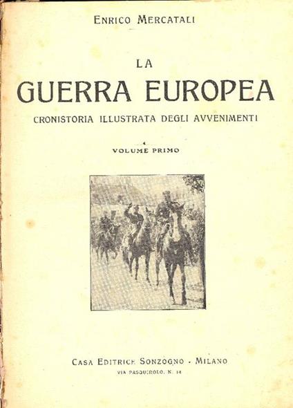 La guerra europea - Enrico Mercatali - copertina