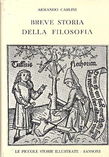Breve storia della filosofia - Armando Carlini - copertina
