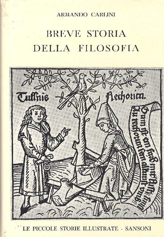 Breve storia della filosofia - Armando Carlini - copertina