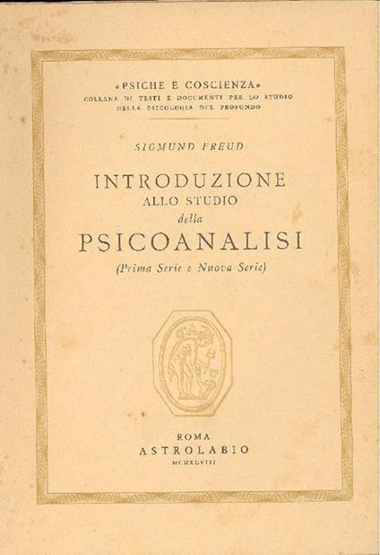 Introduzione allo studio della psicoanalisi - Sigmund Freud - copertina