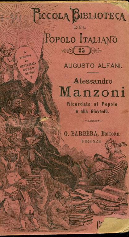 Alessandro Manzoni ricordato al popolo e alla gioventù - Augusto Alfani - copertina