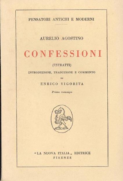 Confessioni - Agostino (sant') - copertina
