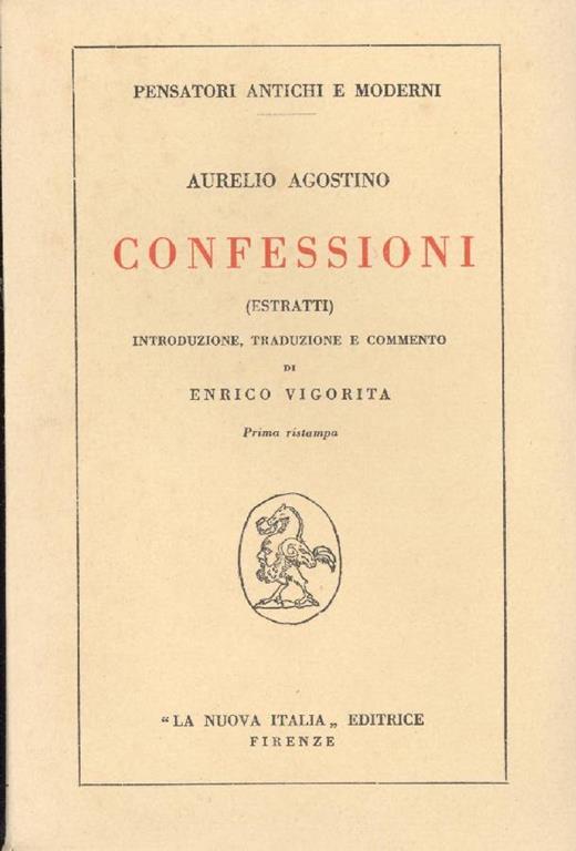 Confessioni - Agostino (sant') - copertina