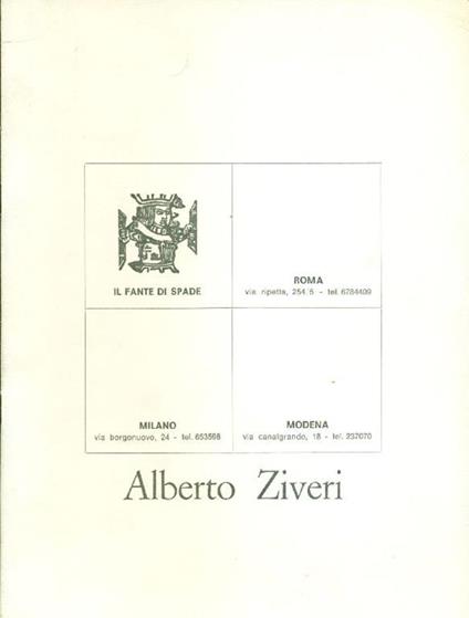 Alberto Ziveri - Alberto Ziveri - copertina