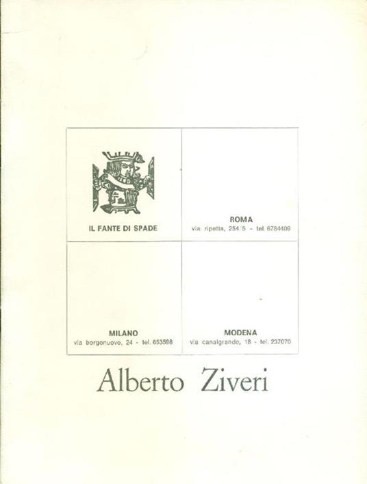 Alberto Ziveri - Alberto Ziveri - copertina