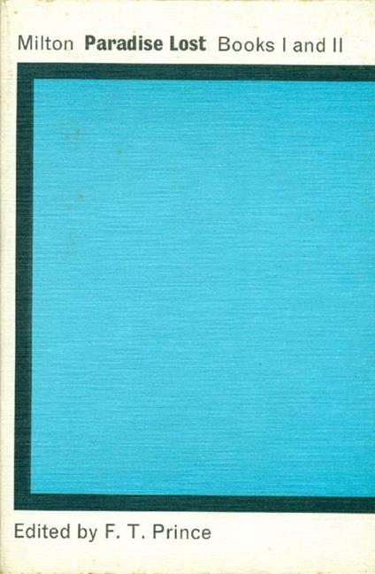 Paradise Lost. Books I and II - John Milton - copertina