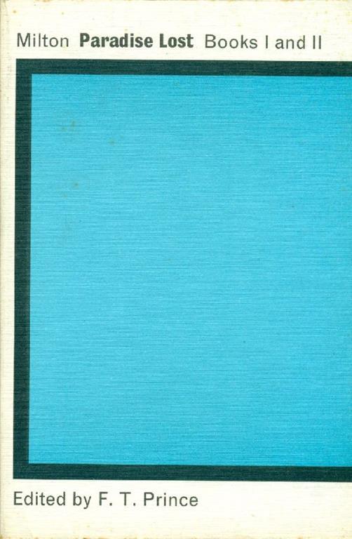 Paradise Lost. Books I and II - John Milton - copertina