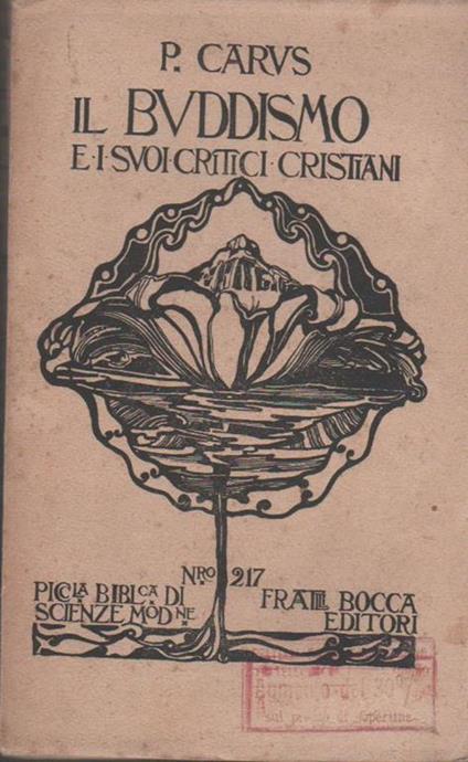 Il buddismo e i suoi critici cristiani - Paul Carus - copertina
