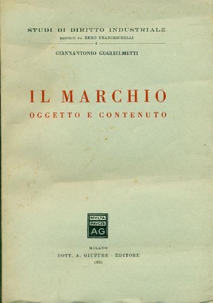 Il marchio - Giannantonio Guglielmetti - copertina