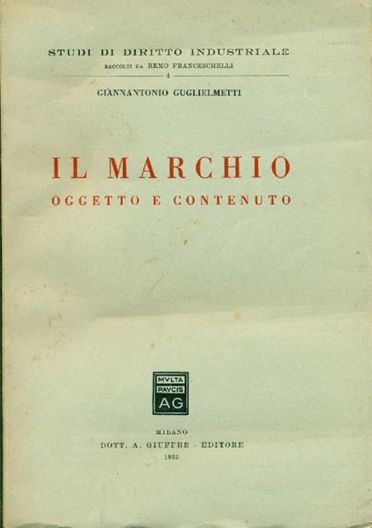 Il marchio - Giannantonio Guglielmetti - copertina