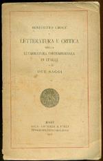 Letteratura e critica della letteratura contemporanea in Italia. Prima edizione