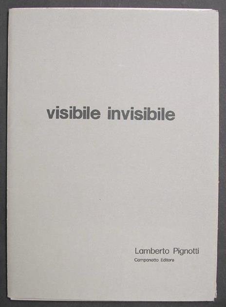 Visibile invisibile - Lamberto Pignotti - 3