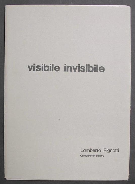 Visibile invisibile - Lamberto Pignotti - 3