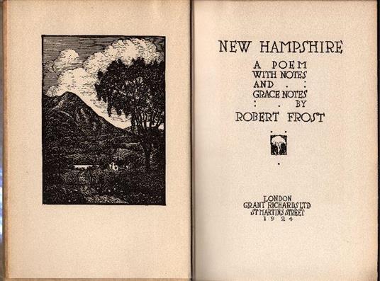 New Hampshire - Robert Frost - copertina