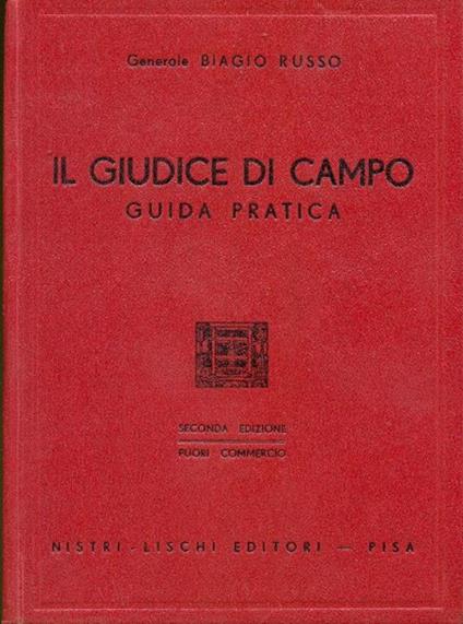 Il giudice di campo - Biagio Russo - copertina