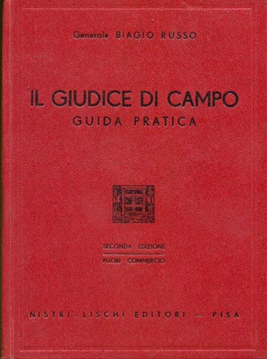 Il giudice di campo - Biagio Russo - copertina