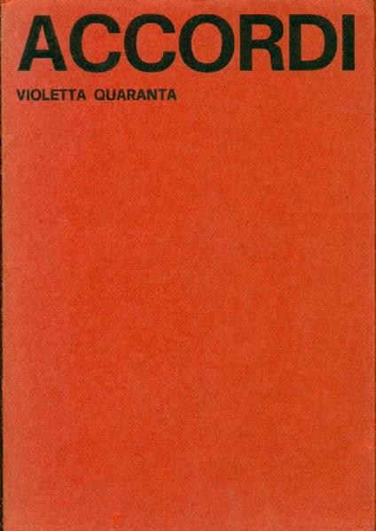 Accordi - Violetta Quaranta - copertina