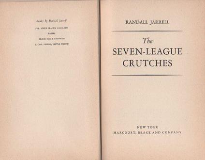 The seven-league crutches - Randall Jarrell - copertina