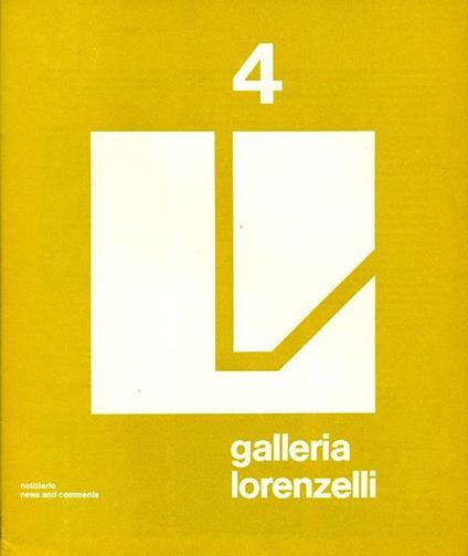 Notiziario n. 4 della Galleria Lorenzelli. Maggio 1977 - Victor Pasmore - copertina