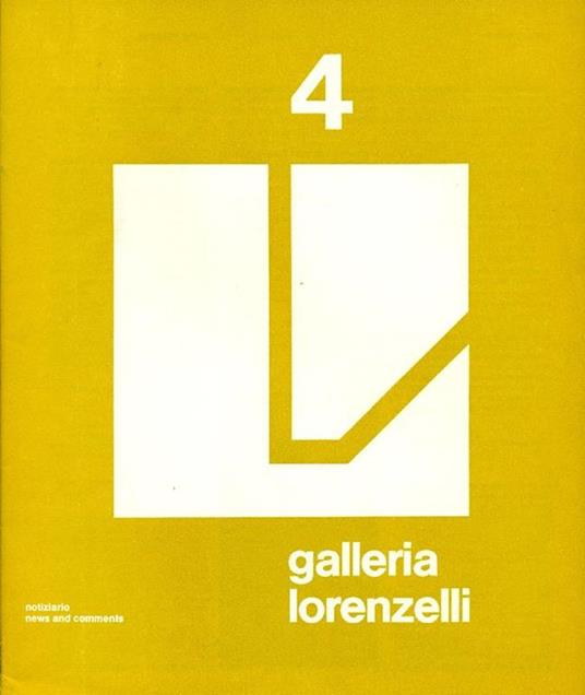 Notiziario n. 4 della Galleria Lorenzelli. Maggio 1977 - Victor Pasmore - copertina