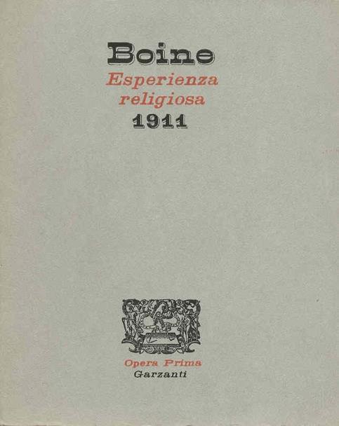 Esperienza religiosa. Prima edizione