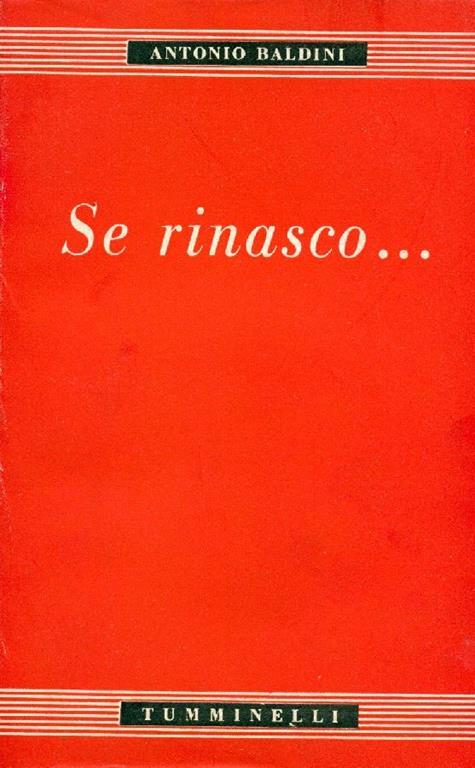 Se rinasco - Antonio Baldini - copertina