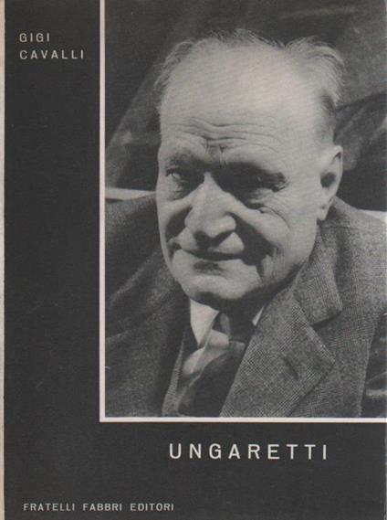 Ungaretti - Gigi Cavalli - copertina