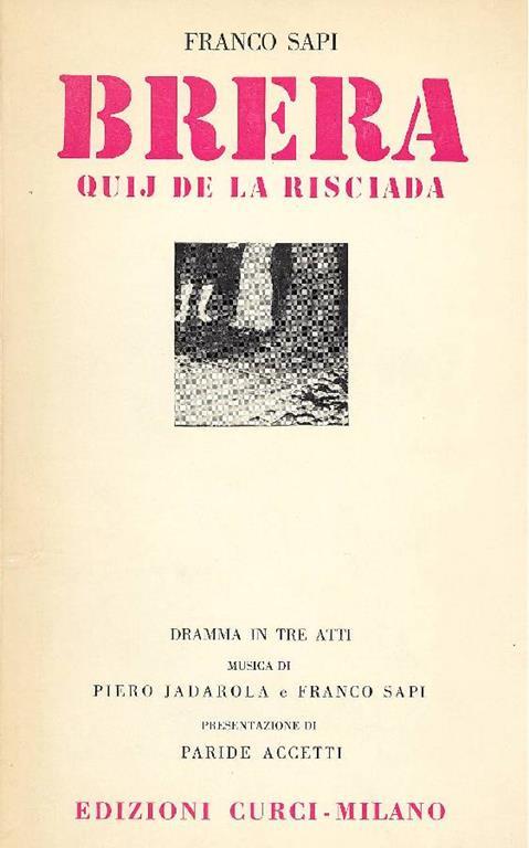 Brera. Quij de la risciada - Franco Sapi - copertina