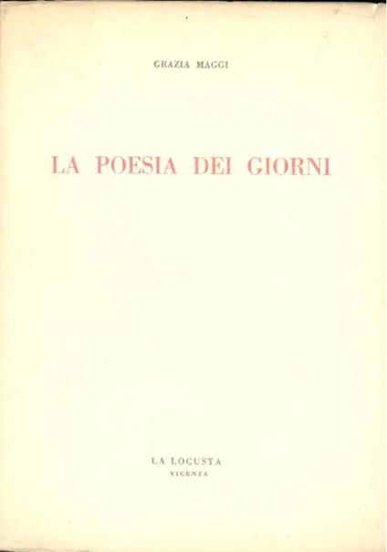 La poesia dei giorni - Grazia Maggi - copertina
