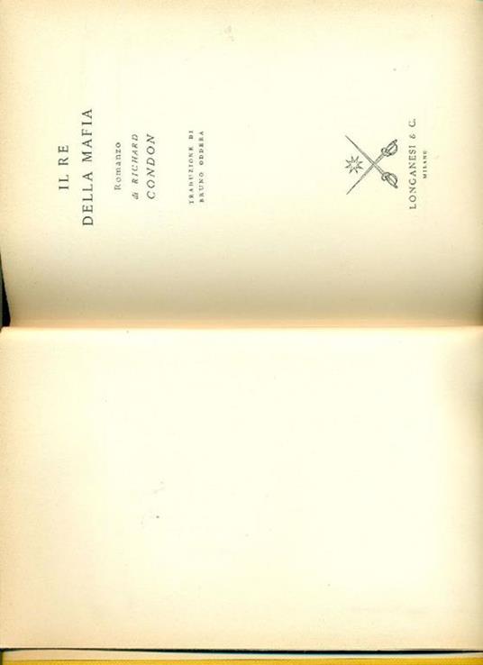 Il re della mafia - Richard Condon - copertina