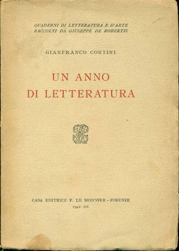 Un anno di letteratura