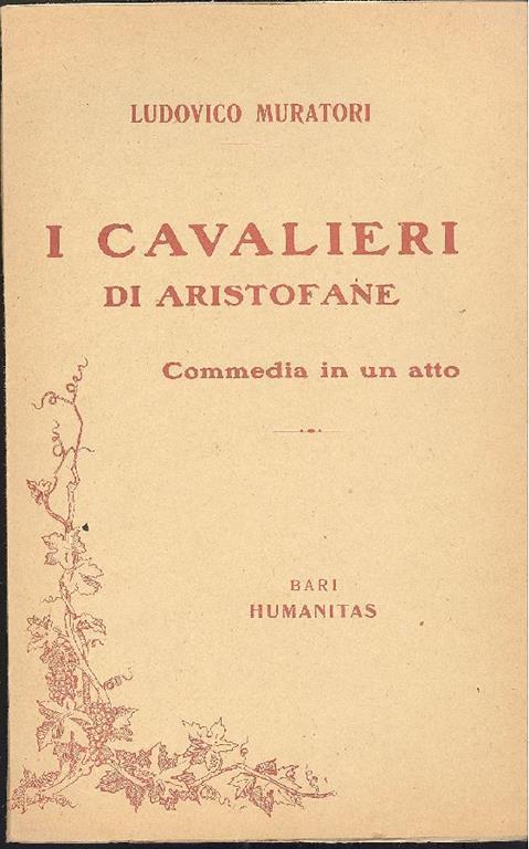 I cavalieri di Aristofane - Lodovico Antonio Muratori - copertina