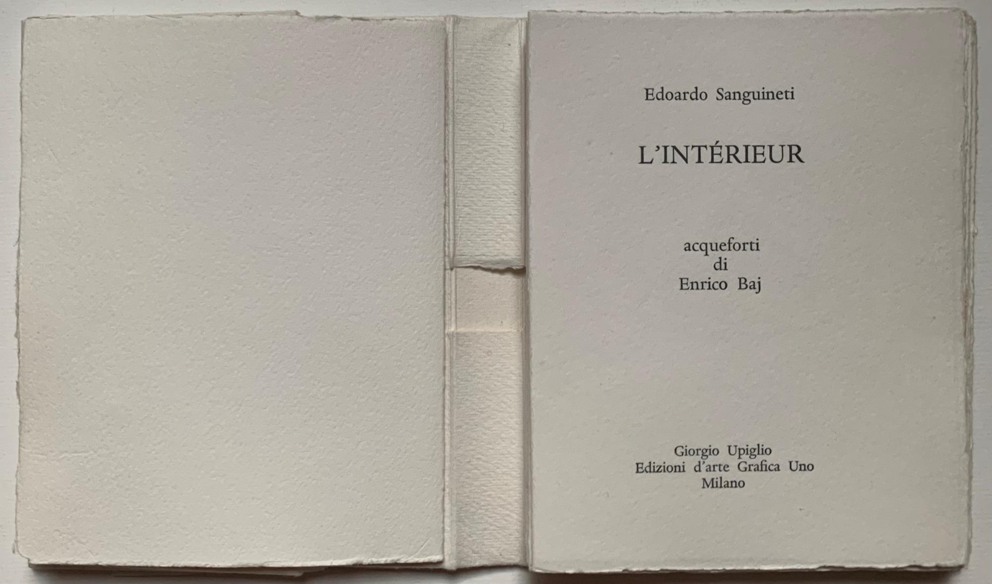 L' intérieur. Copia autografata