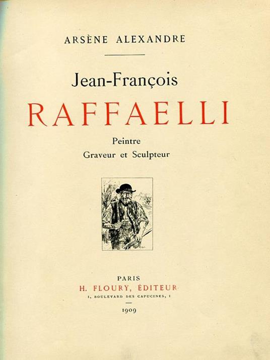 Jean-François Raffaelli - Arsene Alexandre - copertina
