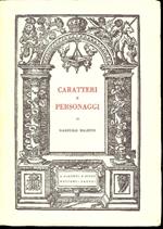 Caratteri e personaggi. e altri studi sulla poesia e la poetica del Rinascimento inglese