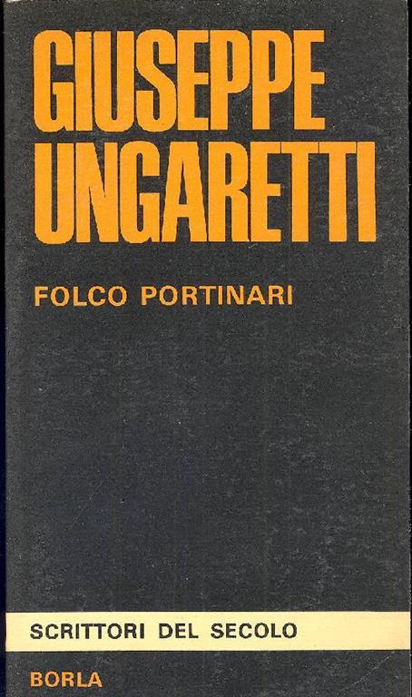 Giuseppe Ungaretti - Folco Portinari - copertina