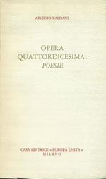 Opera quattordicesima: poesie