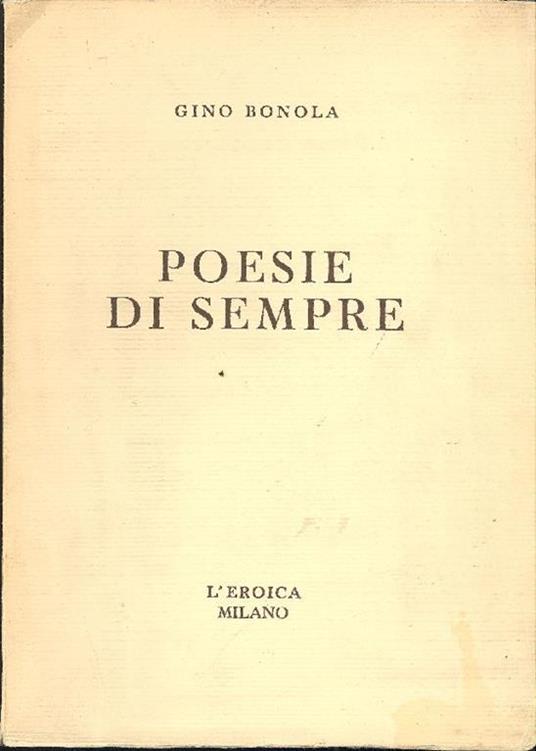 Poesie di sempre - Gino Bonola - copertina