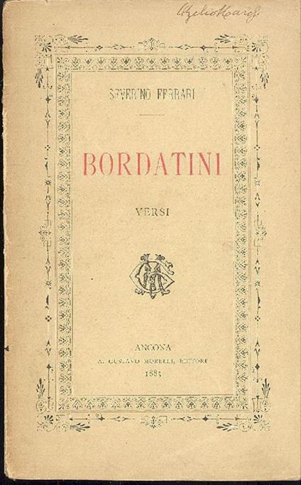 Bordatini - Severino Ferrari - copertina