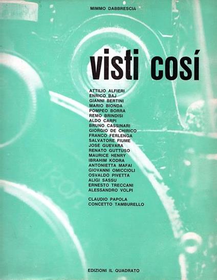 Visti così - Mimmo Dabbrescia - copertina