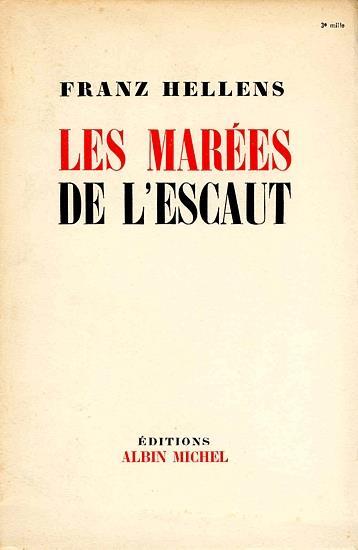 Les marées de l'escaut - Franz Hellens - copertina