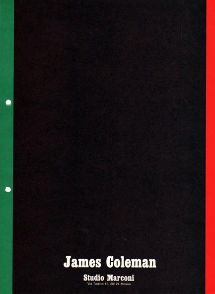 James Coleman - James Coleman - copertina