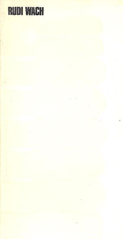 Rudi Wach - Kristian Sotriffer - copertina