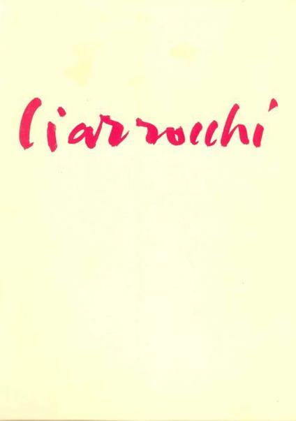 Arnoldo Ciarrocchi - Arnoldo Ciarrocchi - copertina