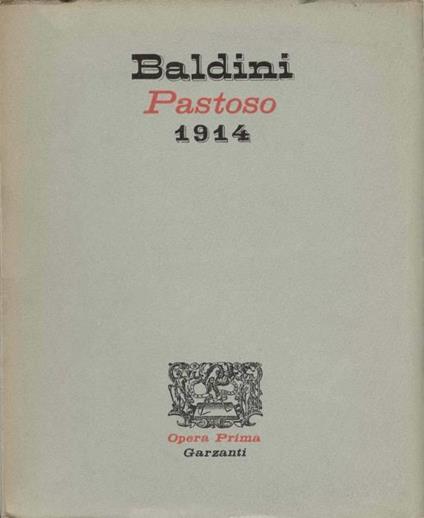 Pastoso - Antonio Baldini - copertina