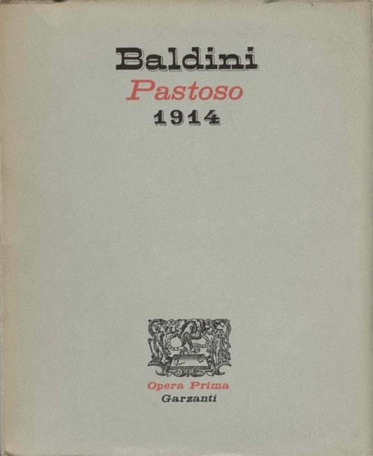 Pastoso - Antonio Baldini - copertina