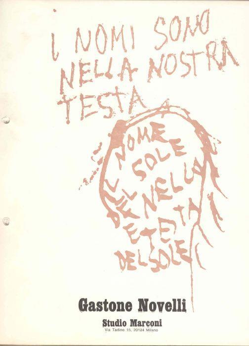 Gastone Novelli - Gastone Novelli - copertina