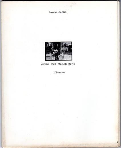 Omnia mea mecum porto (L'intruso) - Bruno Damini - copertina