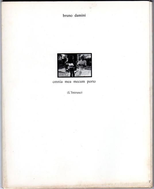 Omnia mea mecum porto (L'intruso) - Bruno Damini - copertina